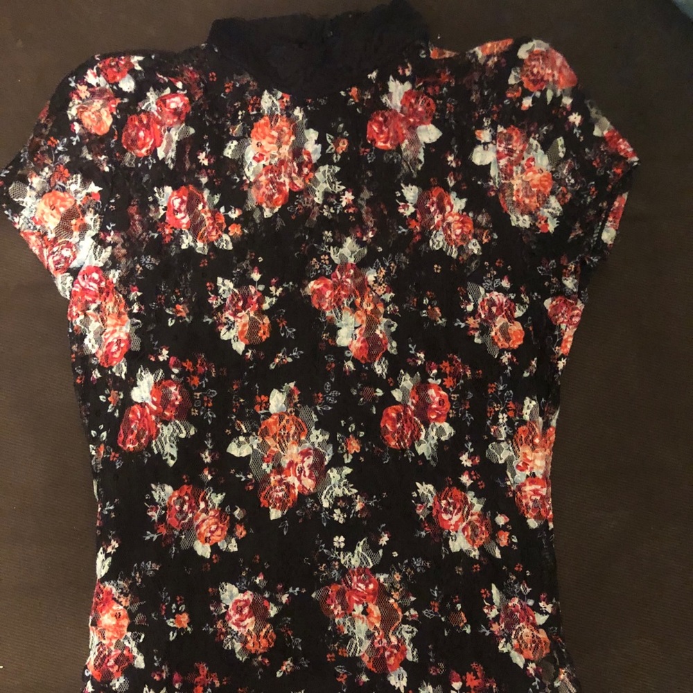 Lace floral top